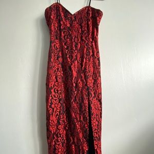 Sexy Red and Black Dress